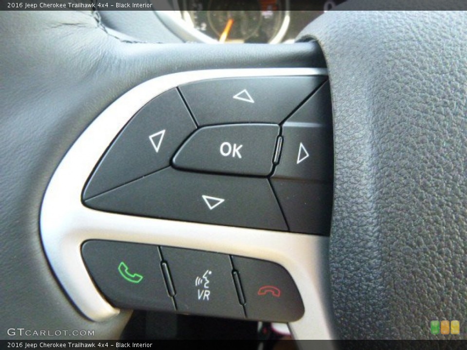 Black Interior Controls for the 2016 Jeep Cherokee Trailhawk 4x4 #105964740