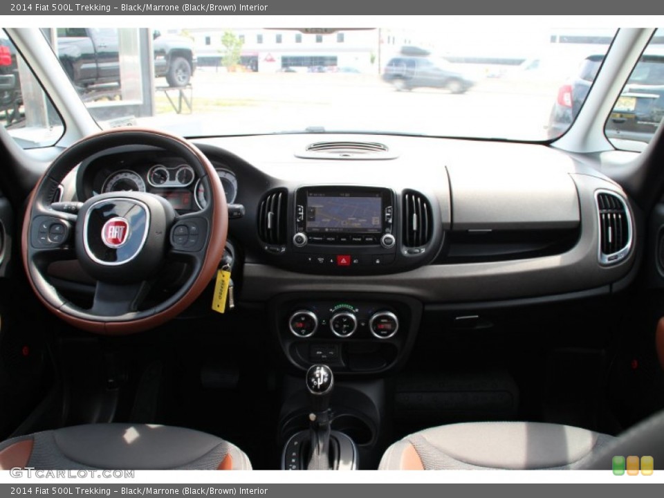 Black/Marrone (Black/Brown) Interior Dashboard for the 2014 Fiat 500L Trekking #105966354