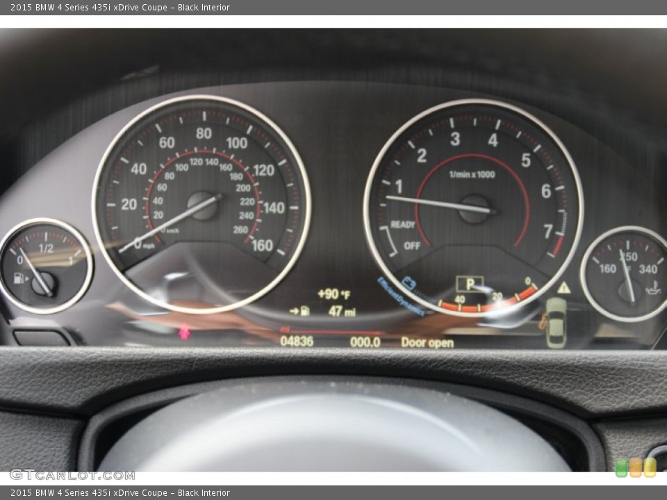 Black Interior Gauges for the 2015 BMW 4 Series 435i xDrive Coupe #105968325