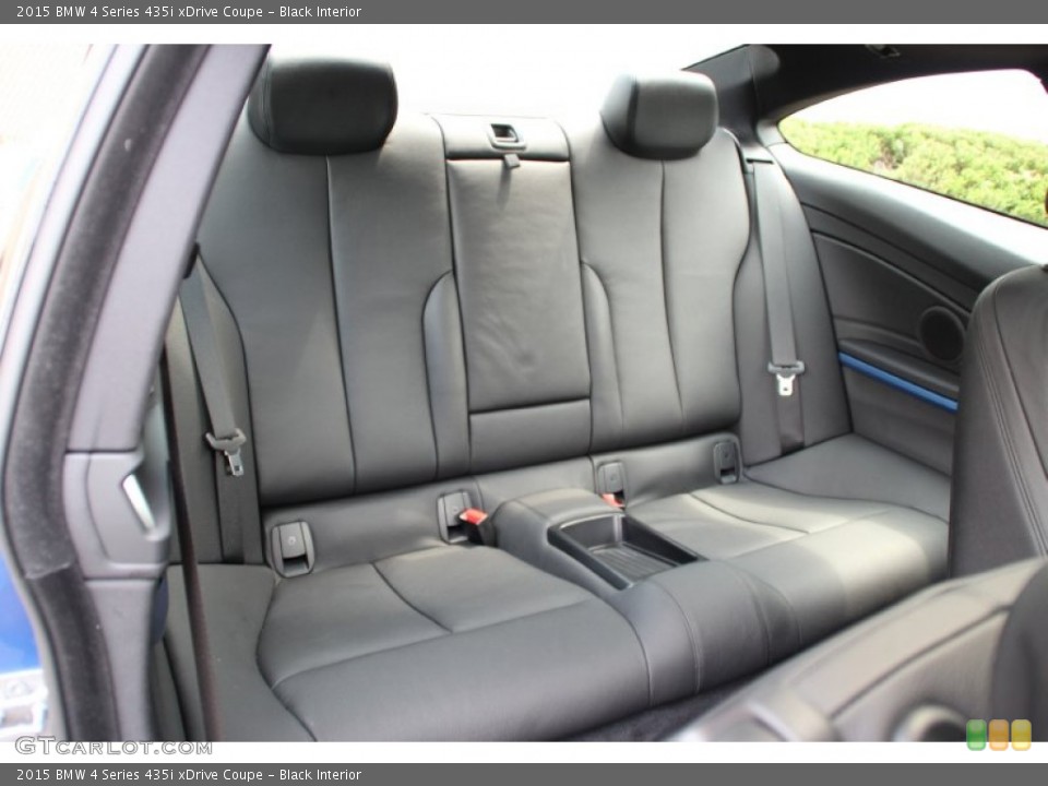 Black Interior Rear Seat for the 2015 BMW 4 Series 435i xDrive Coupe #105968442