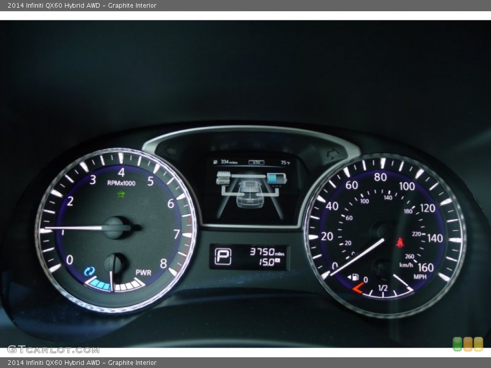Graphite Interior Gauges for the 2014 Infiniti QX60 Hybrid AWD #105971478