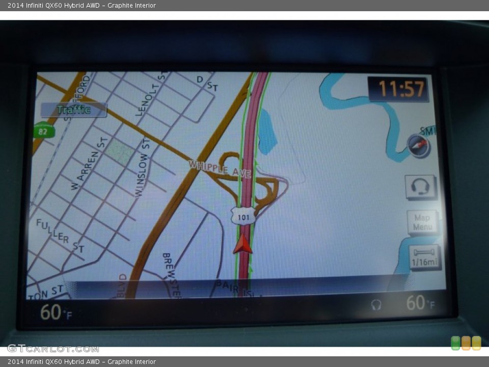 Graphite Interior Navigation for the 2014 Infiniti QX60 Hybrid AWD #105971526