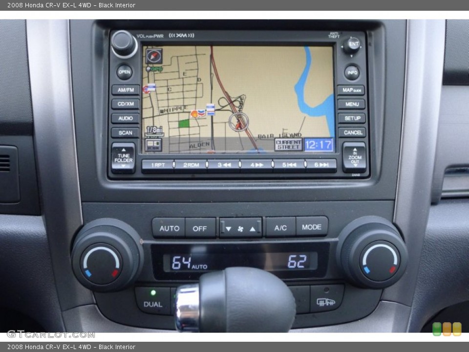 Black Interior Navigation for the 2008 Honda CR-V EX-L 4WD #105972972