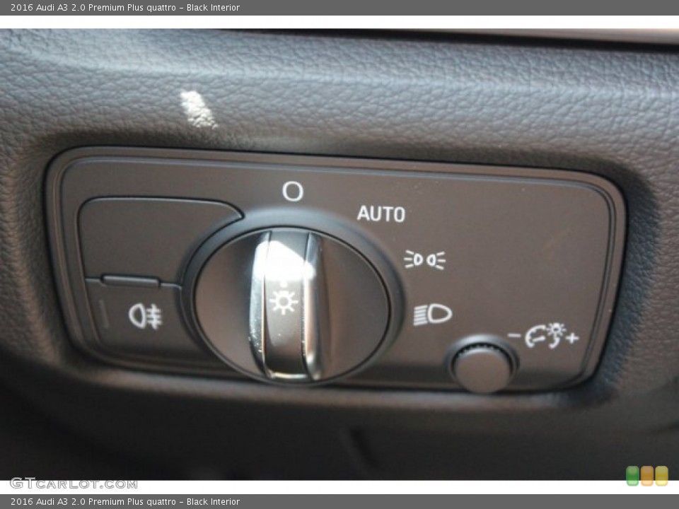 Black Interior Controls for the 2016 Audi A3 2.0 Premium Plus quattro #105982338
