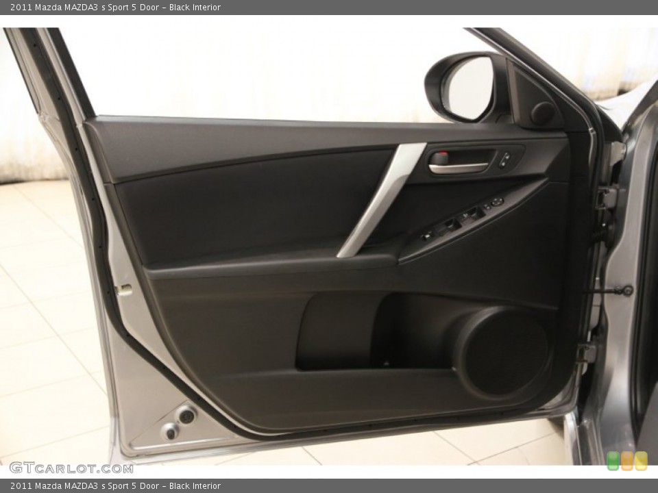 Black Interior Door Panel for the 2011 Mazda MAZDA3 s Sport 5 Door #105982375