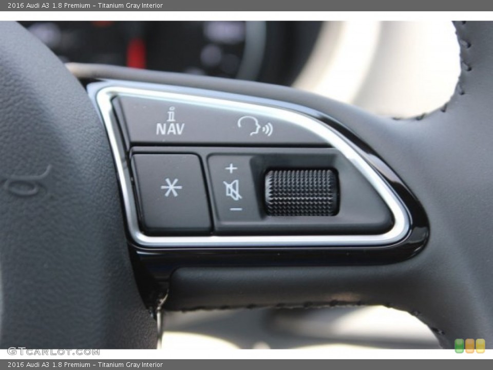 Titanium Gray Interior Controls for the 2016 Audi A3 1.8 Premium #105983010