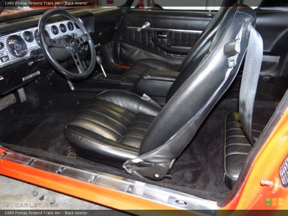 Black 1980 Pontiac Firebird Interiors