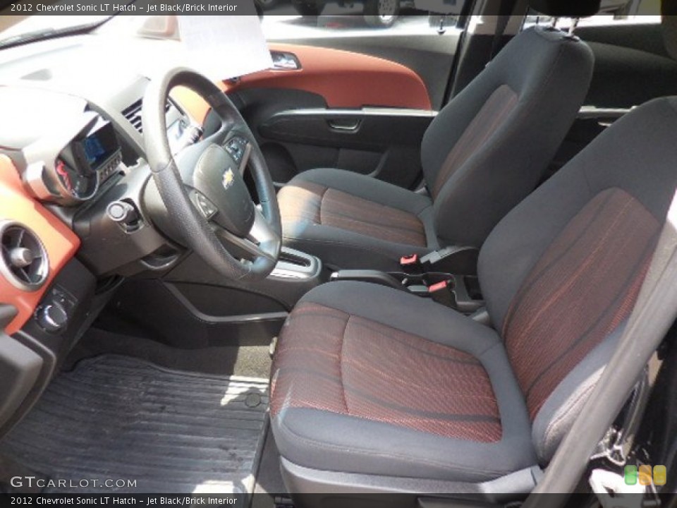 Jet Black/Brick Interior Photo for the 2012 Chevrolet Sonic LT Hatch #105989049