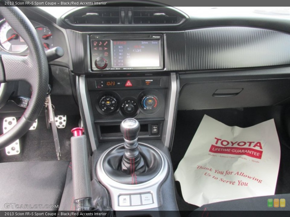 Black/Red Accents Interior Controls for the 2013 Scion FR-S Sport Coupe #105989640