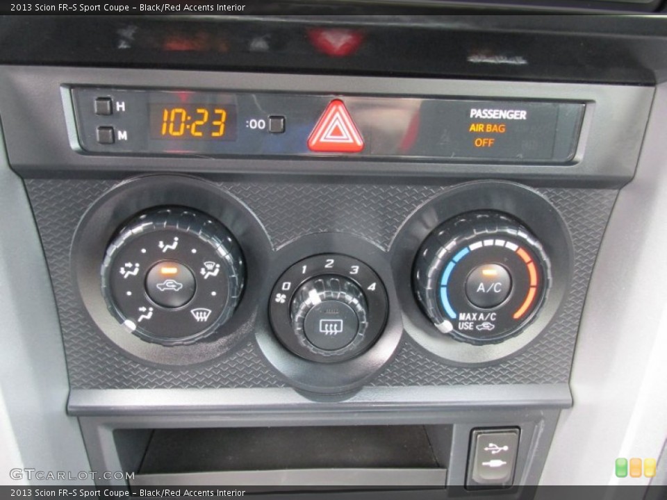 Black/Red Accents Interior Controls for the 2013 Scion FR-S Sport Coupe #105989646