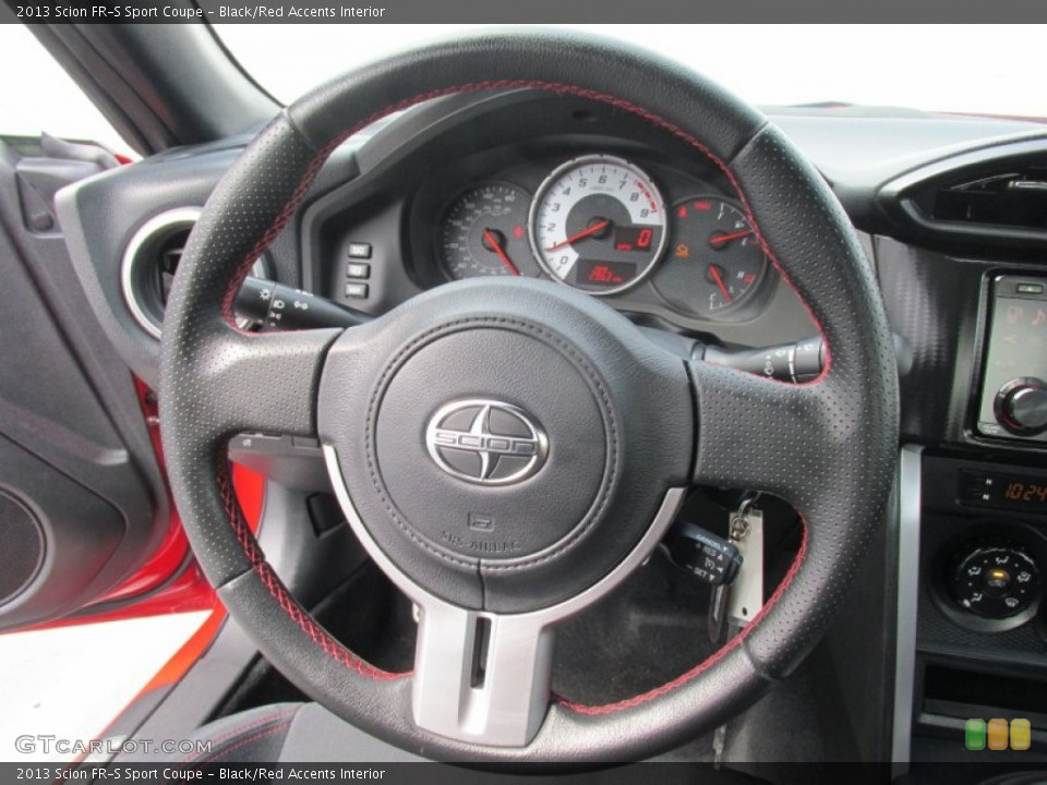 Black/Red Accents Interior Steering Wheel for the 2013 Scion FR-S Sport Coupe #105989652