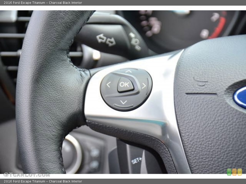 Charcoal Black Interior Controls for the 2016 Ford Escape Titanium #106011176