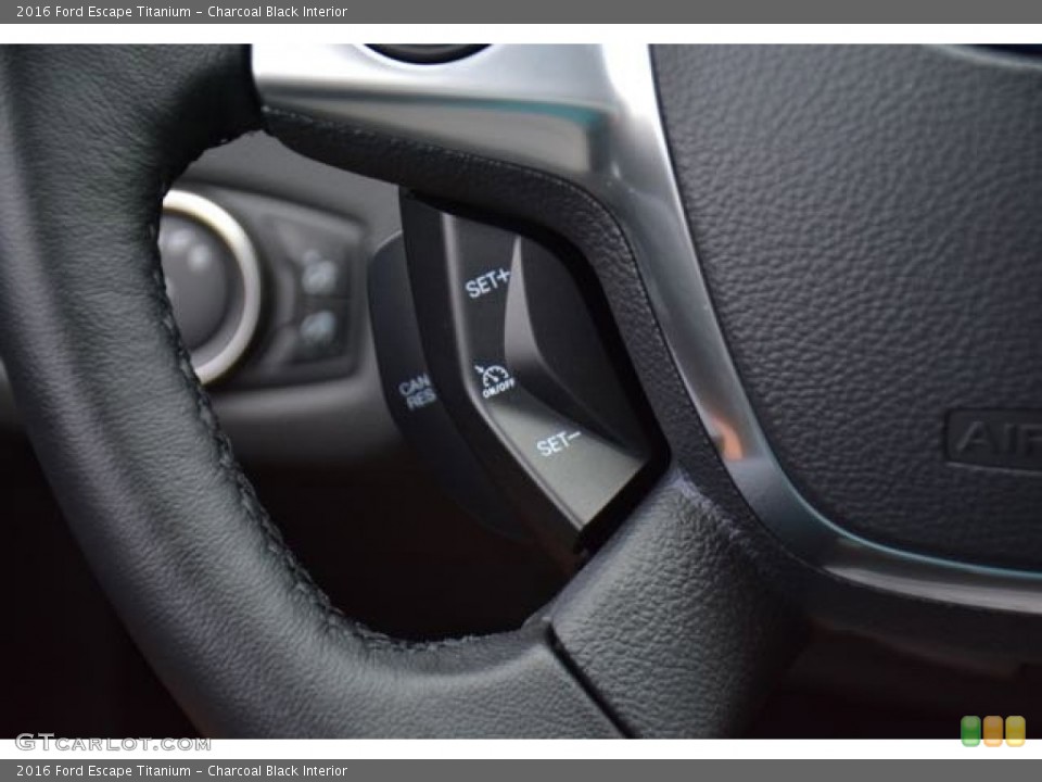 Charcoal Black Interior Controls for the 2016 Ford Escape Titanium #106011191