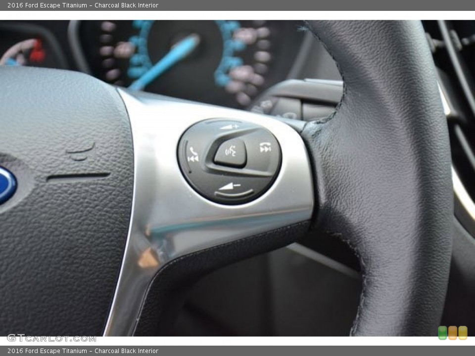 Charcoal Black Interior Controls for the 2016 Ford Escape Titanium #106011215