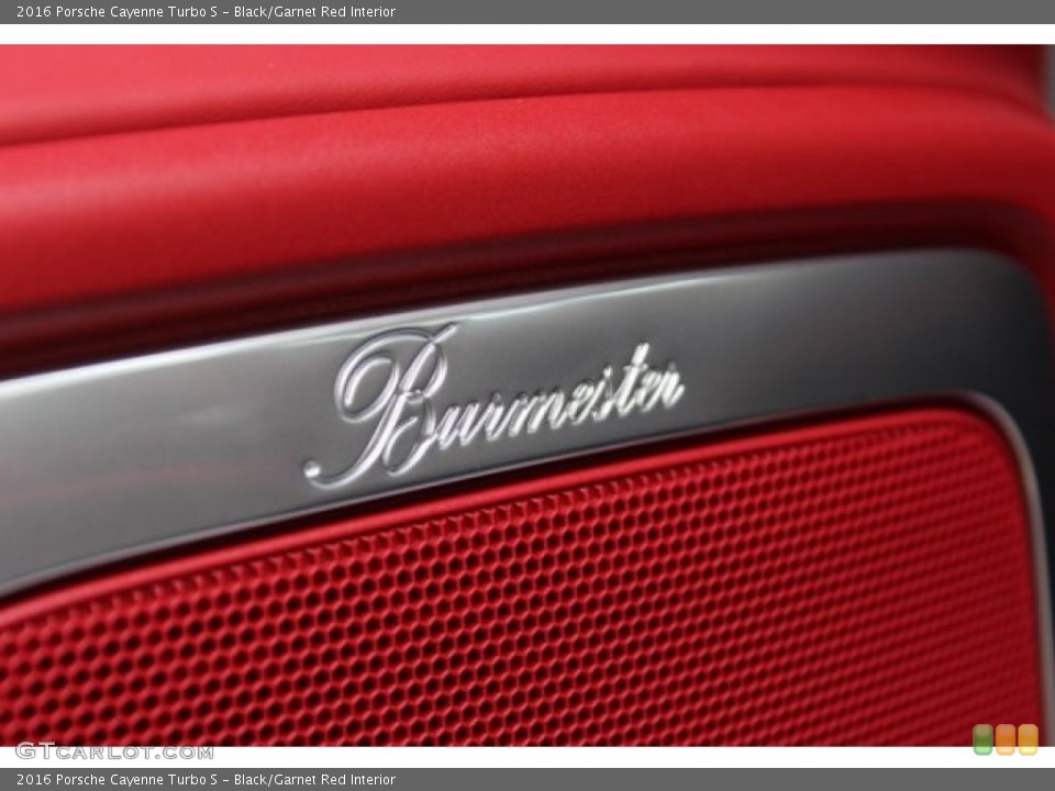 Black/Garnet Red Interior Audio System for the 2016 Porsche Cayenne Turbo S #106014135