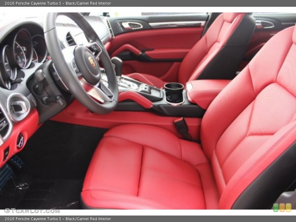 Black Garnet Red Interior Front Seat For The 2016 Porsche