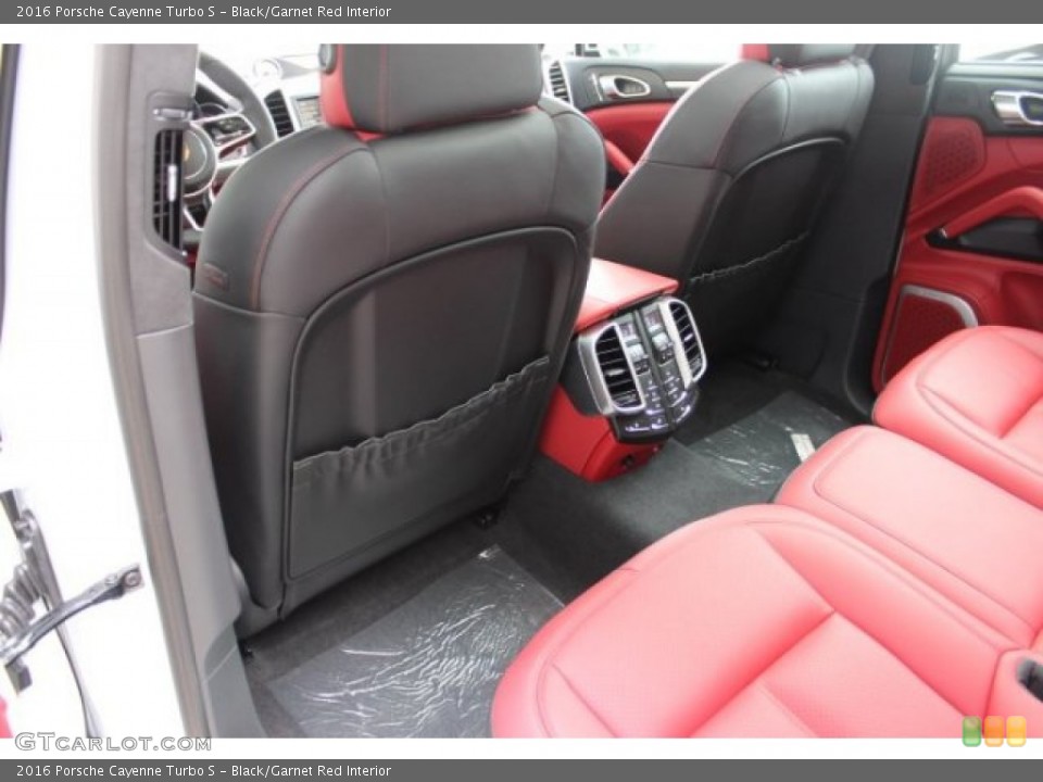 Black Garnet Red Interior Rear Seat For The 2016 Porsche