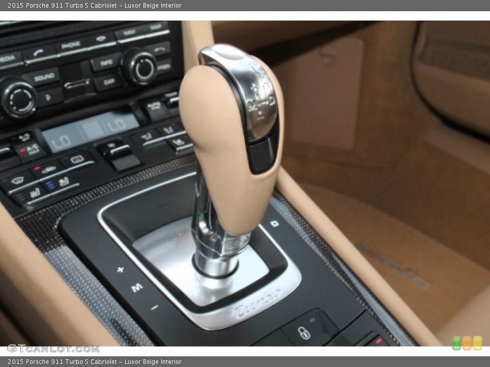 Luxor Beige Interior Transmission for the 2015 Porsche 911 Turbo S Cabriolet #106015901