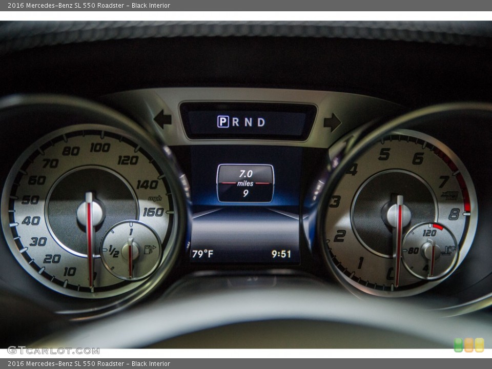 Black Interior Gauges for the 2016 Mercedes-Benz SL 550 Roadster #106018250