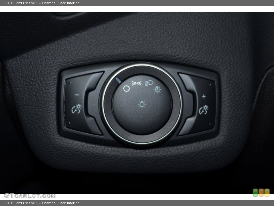 Charcoal Black Interior Controls for the 2016 Ford Escape S #106019108