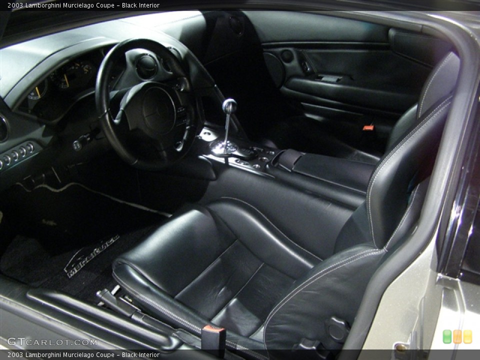Black 2003 Lamborghini Murcielago Interiors