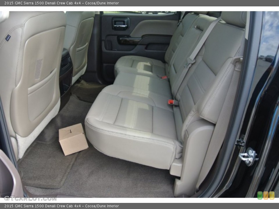 Cocoa/Dune Interior Rear Seat for the 2015 GMC Sierra 1500 Denali Crew Cab 4x4 #106020101