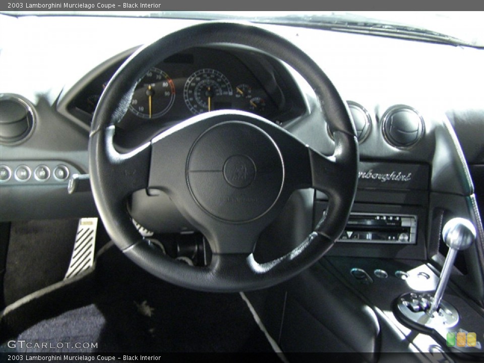 Black Interior Steering Wheel for the 2003 Lamborghini Murcielago Coupe #106026