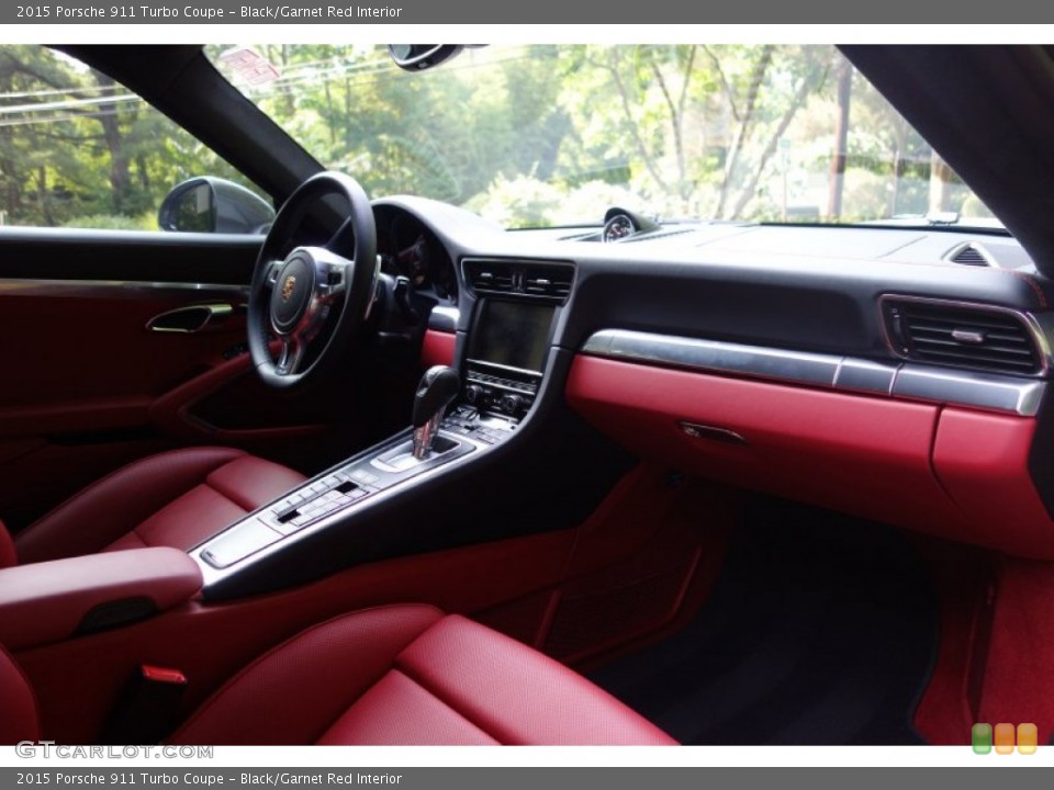 Black/Garnet Red Interior Dashboard for the 2015 Porsche 911 Turbo Coupe #106027999