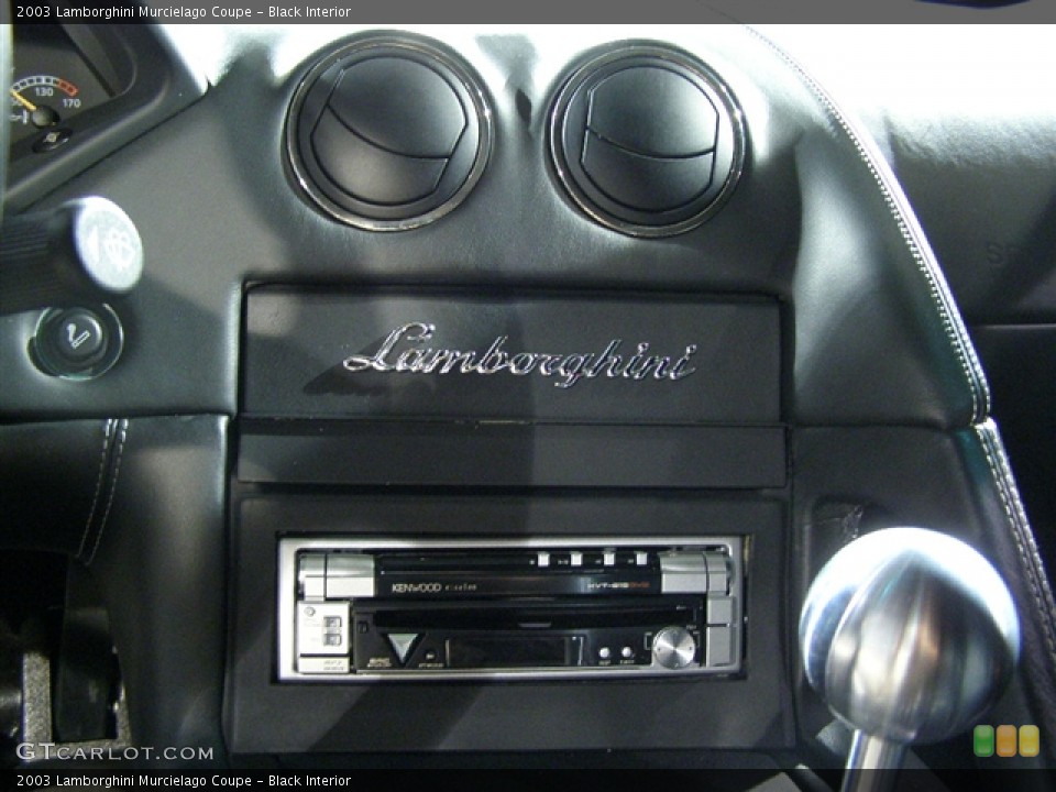 Black Interior Controls for the 2003 Lamborghini Murcielago Coupe #106032