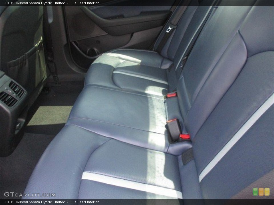 Blue Pearl Interior Rear Seat for the 2016 Hyundai Sonata Hybrid Limited #106032086