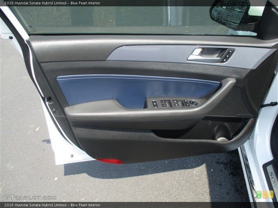 Blue Pearl Interior Door Panel for the 2016 Hyundai Sonata Hybrid Limited #106032127