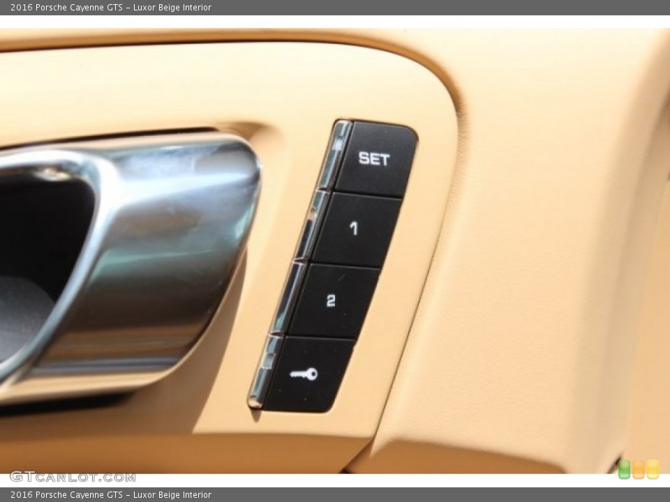 Luxor Beige Interior Controls for the 2016 Porsche Cayenne GTS #106038086