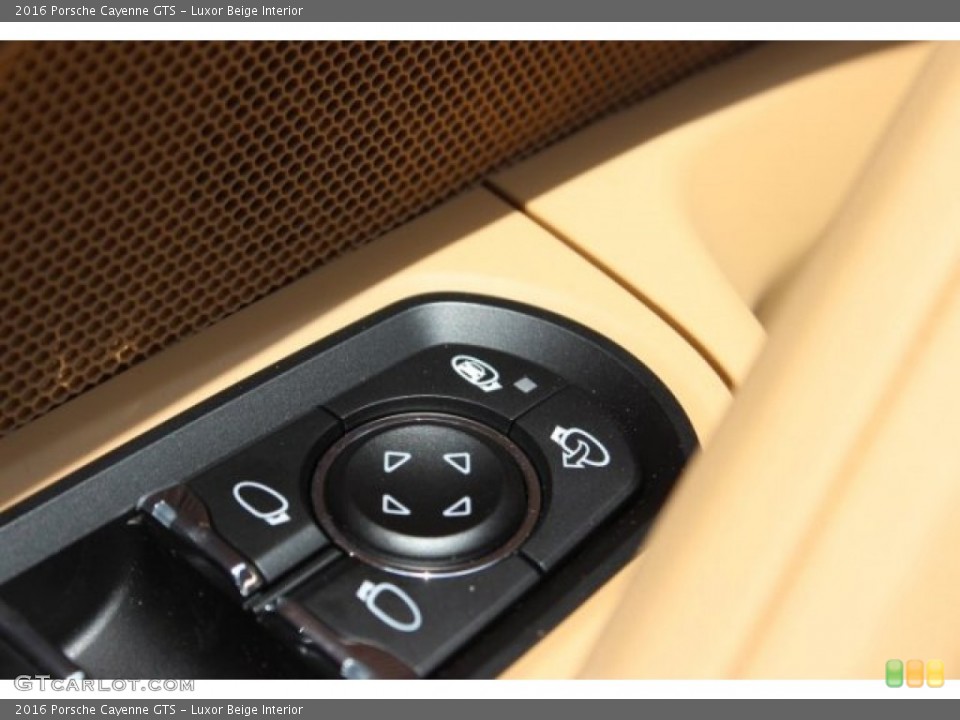 Luxor Beige Interior Controls for the 2016 Porsche Cayenne GTS #106038106