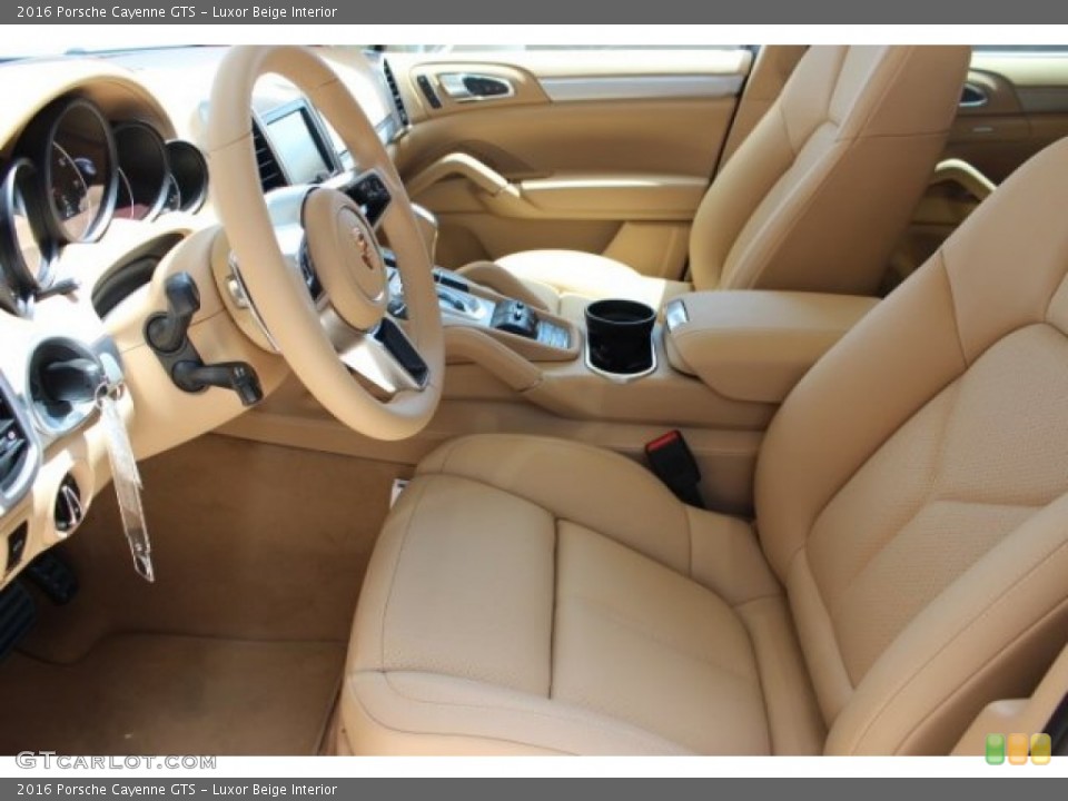 Luxor Beige Interior Front Seat for the 2016 Porsche Cayenne GTS #106038202