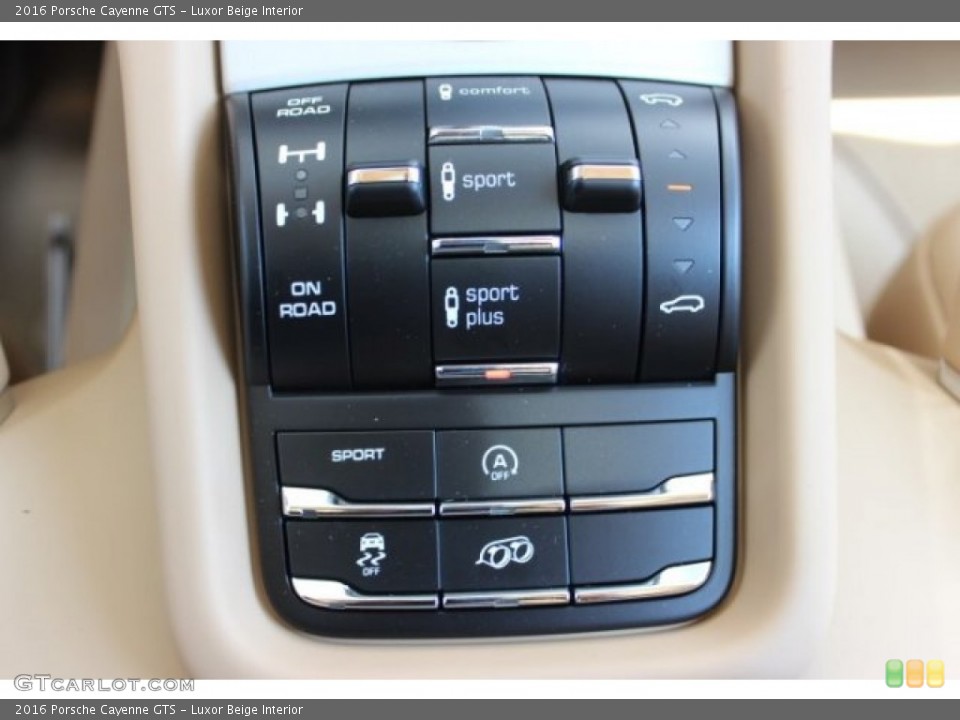 Luxor Beige Interior Controls for the 2016 Porsche Cayenne GTS #106038298