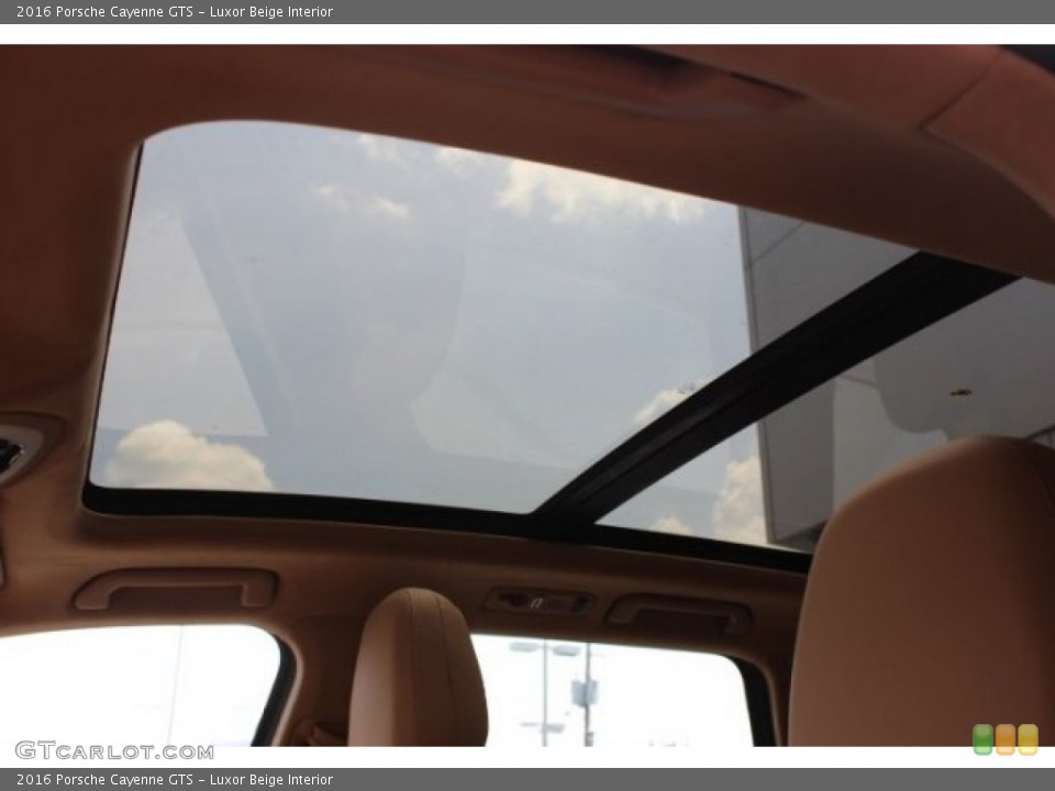 Luxor Beige Interior Sunroof for the 2016 Porsche Cayenne GTS #106038505