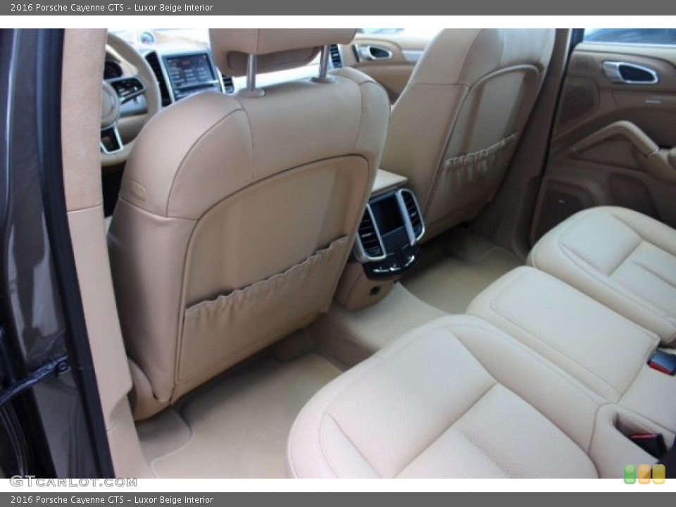 Luxor Beige Interior Rear Seat for the 2016 Porsche Cayenne GTS #106038553
