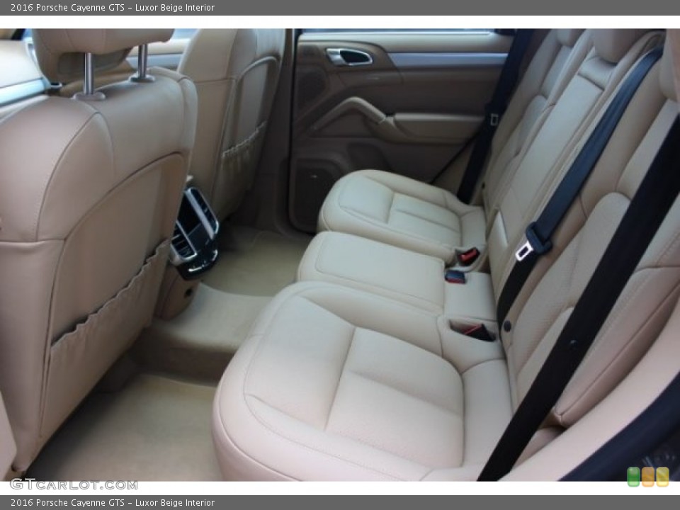 Luxor Beige Interior Rear Seat for the 2016 Porsche Cayenne GTS #106038571