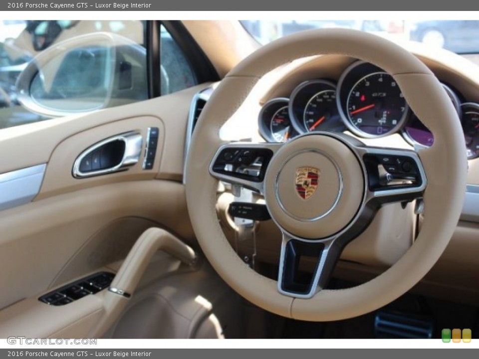 Luxor Beige Interior Steering Wheel for the 2016 Porsche Cayenne GTS #106038616