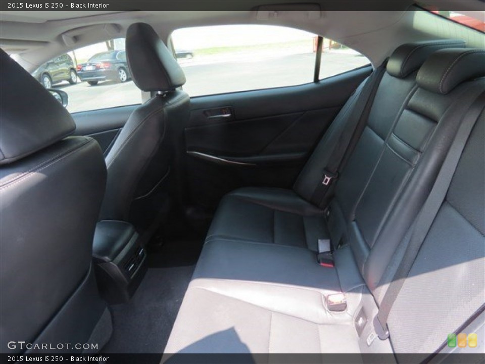Black Interior Rear Seat for the 2015 Lexus IS 250 #106040017