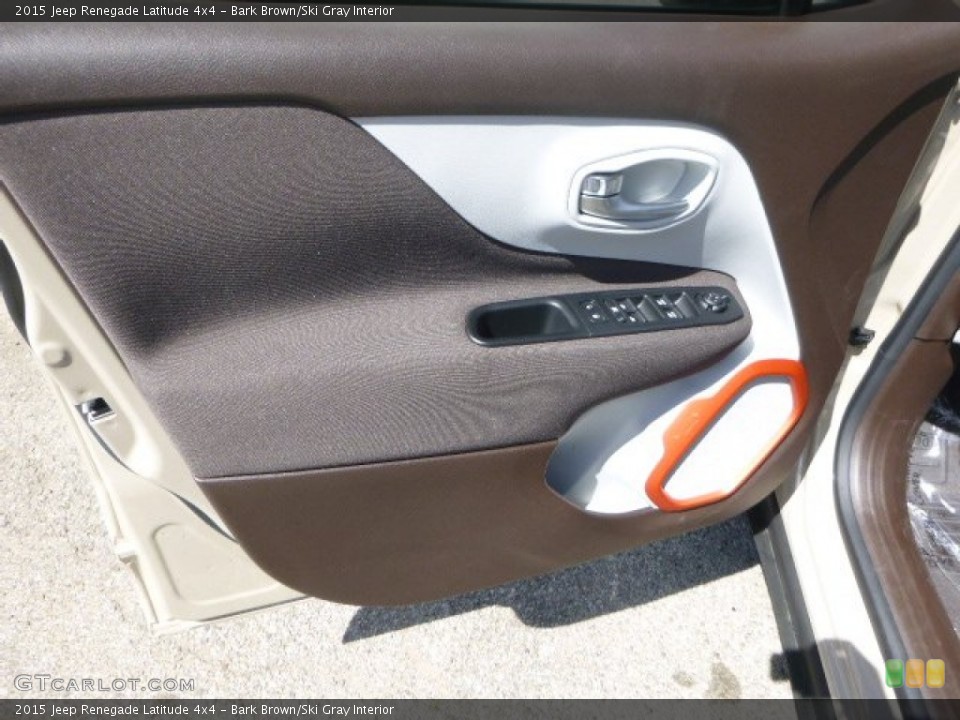 Bark Brown/Ski Gray Interior Door Panel for the 2015 Jeep Renegade Latitude 4x4 #106042687