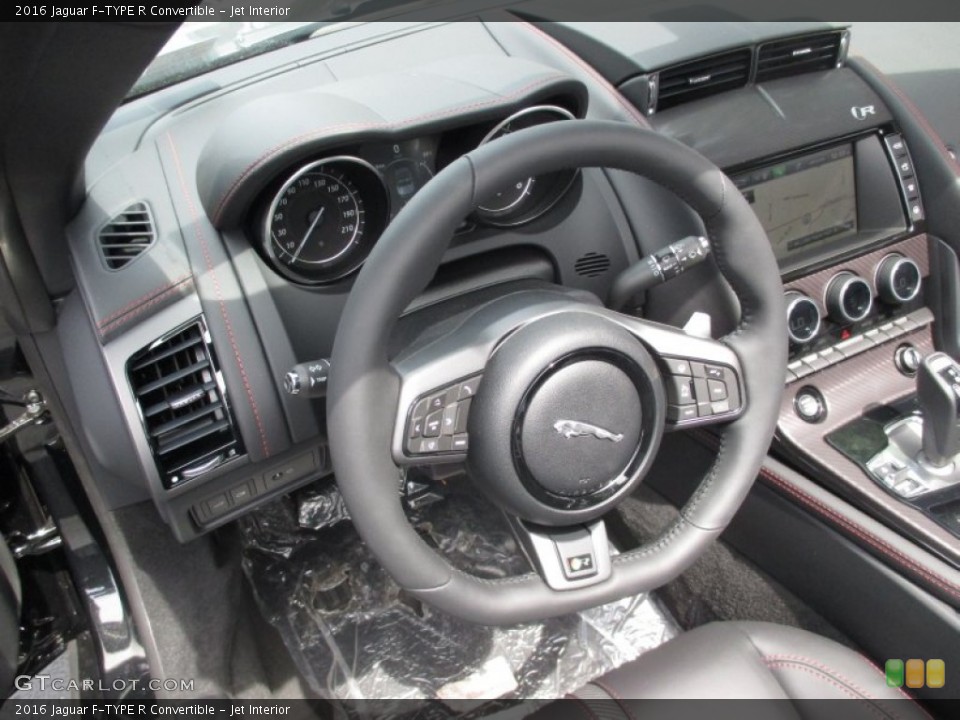 Jet Interior Steering Wheel for the 2016 Jaguar F-TYPE R Convertible #106056330