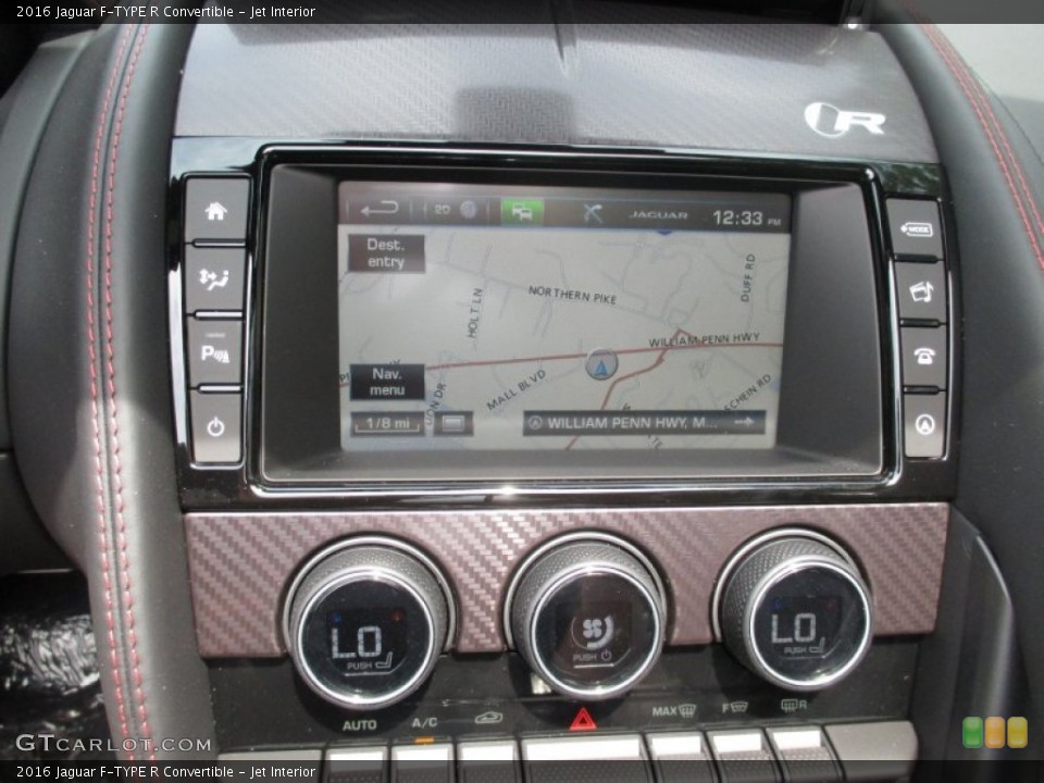 Jet Interior Navigation for the 2016 Jaguar F-TYPE R Convertible #106056360