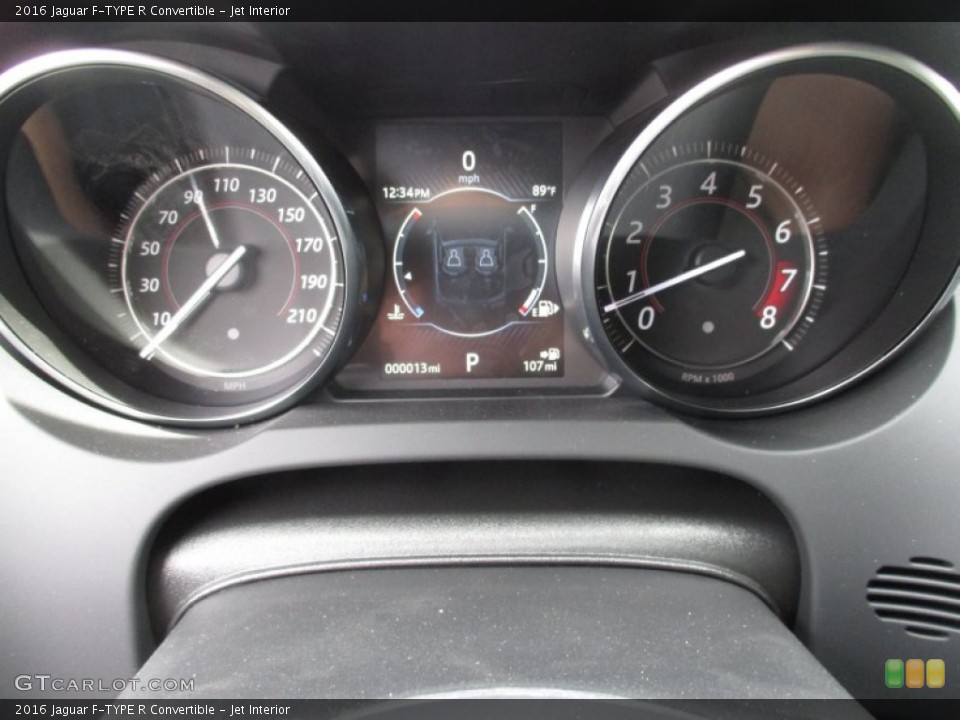 Jet Interior Gauges for the 2016 Jaguar F-TYPE R Convertible #106056441
