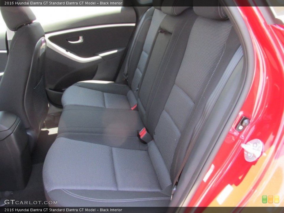 Black Interior Rear Seat for the 2016 Hyundai Elantra GT  #106059966