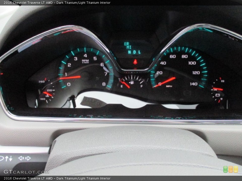 Dark Titanium/Light Titanium Interior Gauges for the 2016 Chevrolet Traverse LT AWD #106064817