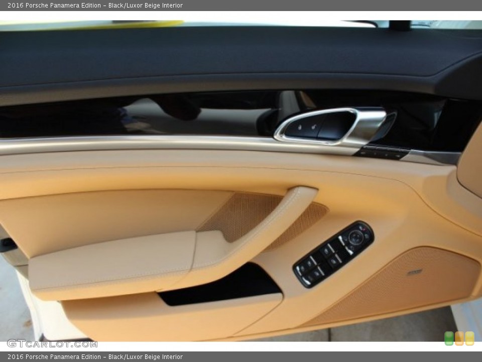 Black/Luxor Beige Interior Door Panel for the 2016 Porsche Panamera Edition #106069394