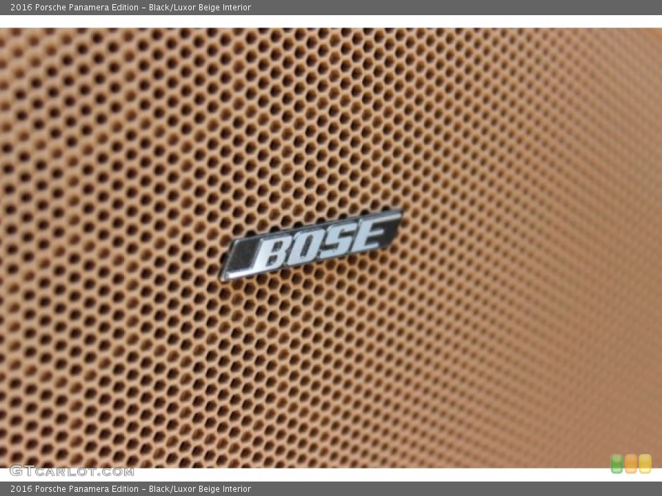 Black/Luxor Beige Interior Audio System for the 2016 Porsche Panamera Edition #106069410