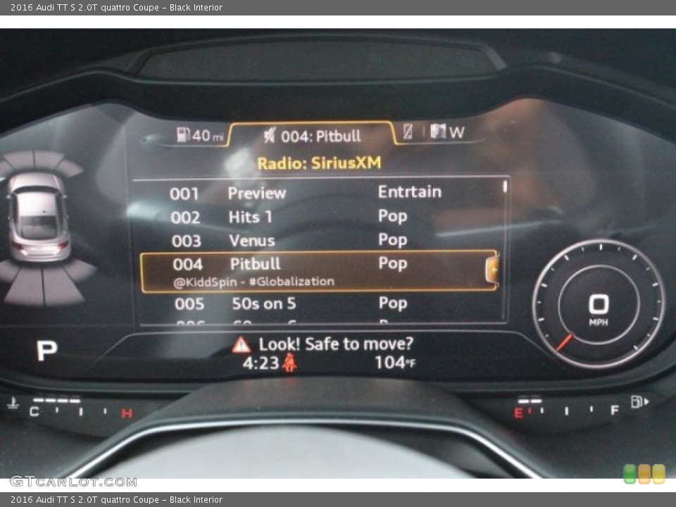 Black Interior Controls for the 2016 Audi TT S 2.0T quattro Coupe #106085287