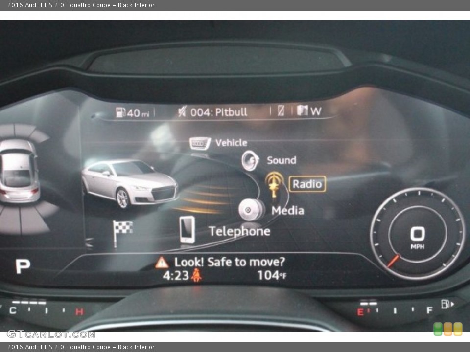 Black Interior Controls for the 2016 Audi TT S 2.0T quattro Coupe #106085308